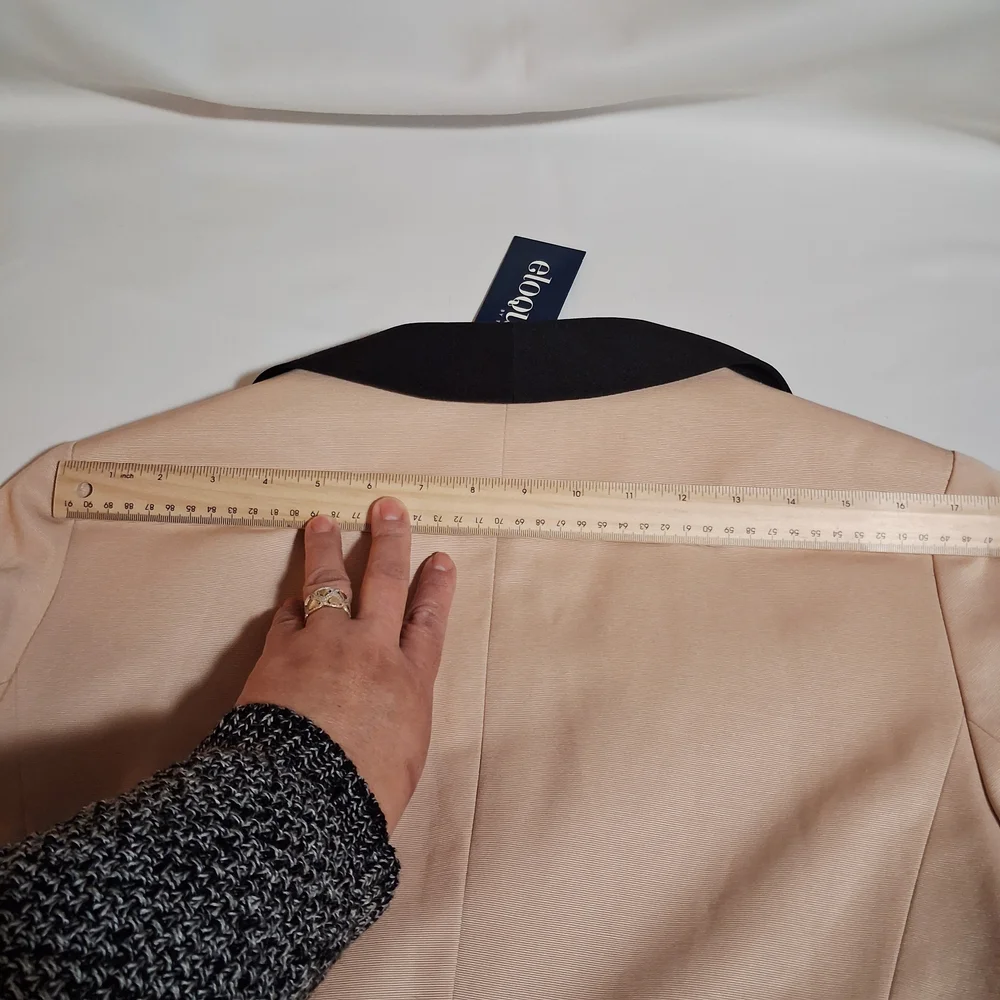Eloquii Women's Tan Blazer with Black Trim Plus‎ Size 20 NWT